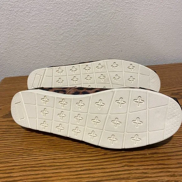 Charlie Paige Leopard Print Canvas Ballet Shoes - Picture 5 of 11